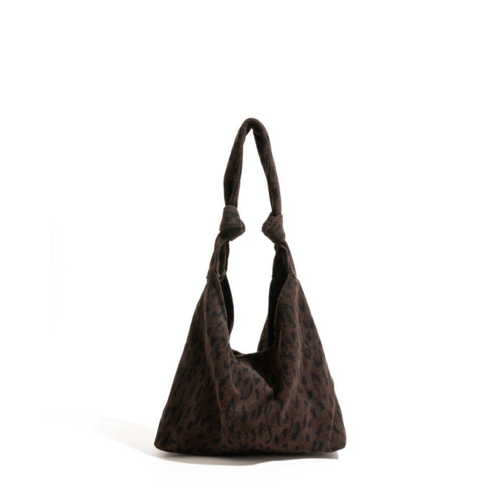 masemas Düğüm Askılı Leopar Torba Çanta