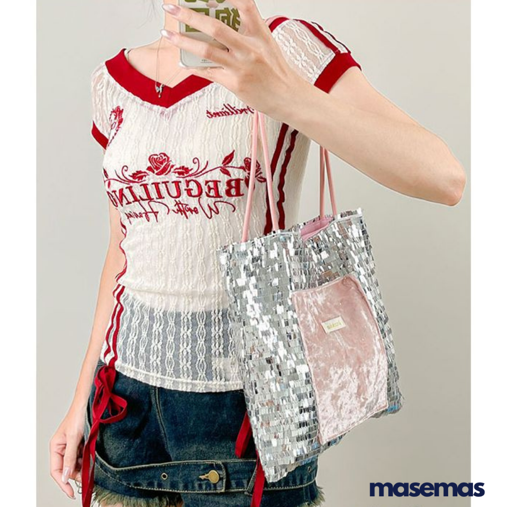 masemas Parlak Torba Çanta
