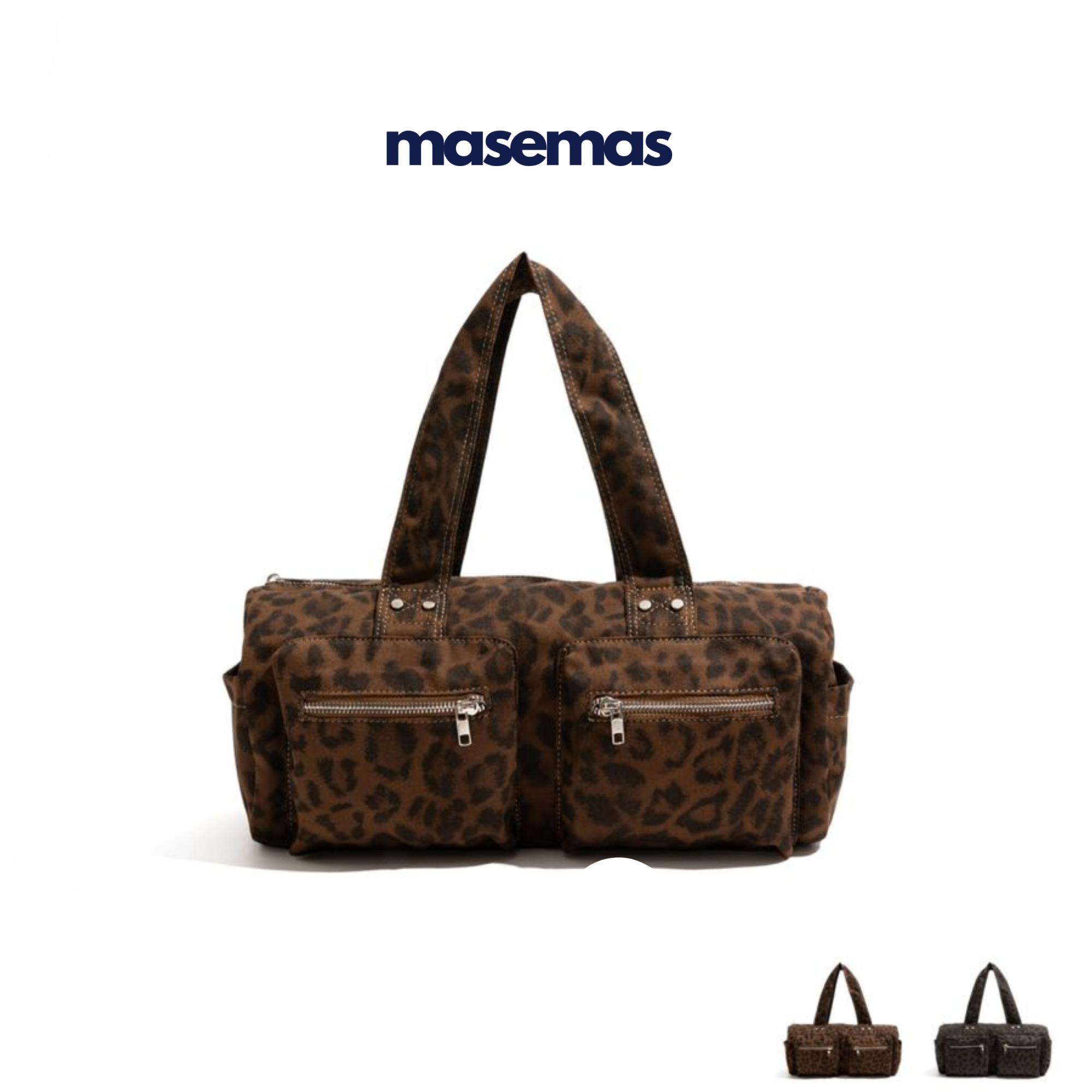 masemas Leopar Bavul Kol Çantası