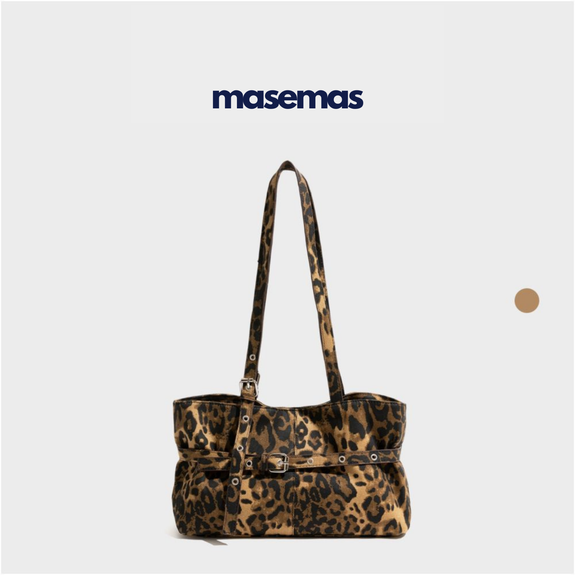 masemas Leopar Kanvas Çanta