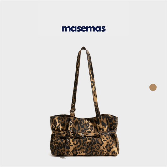 masemas Leopar Kanvas Çanta