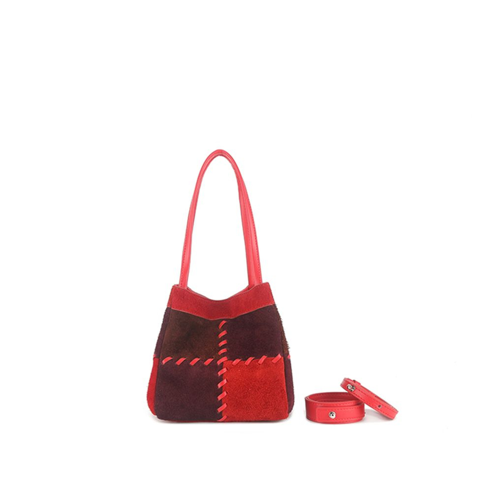 masemas Patch Dikişli Sepet Çanta