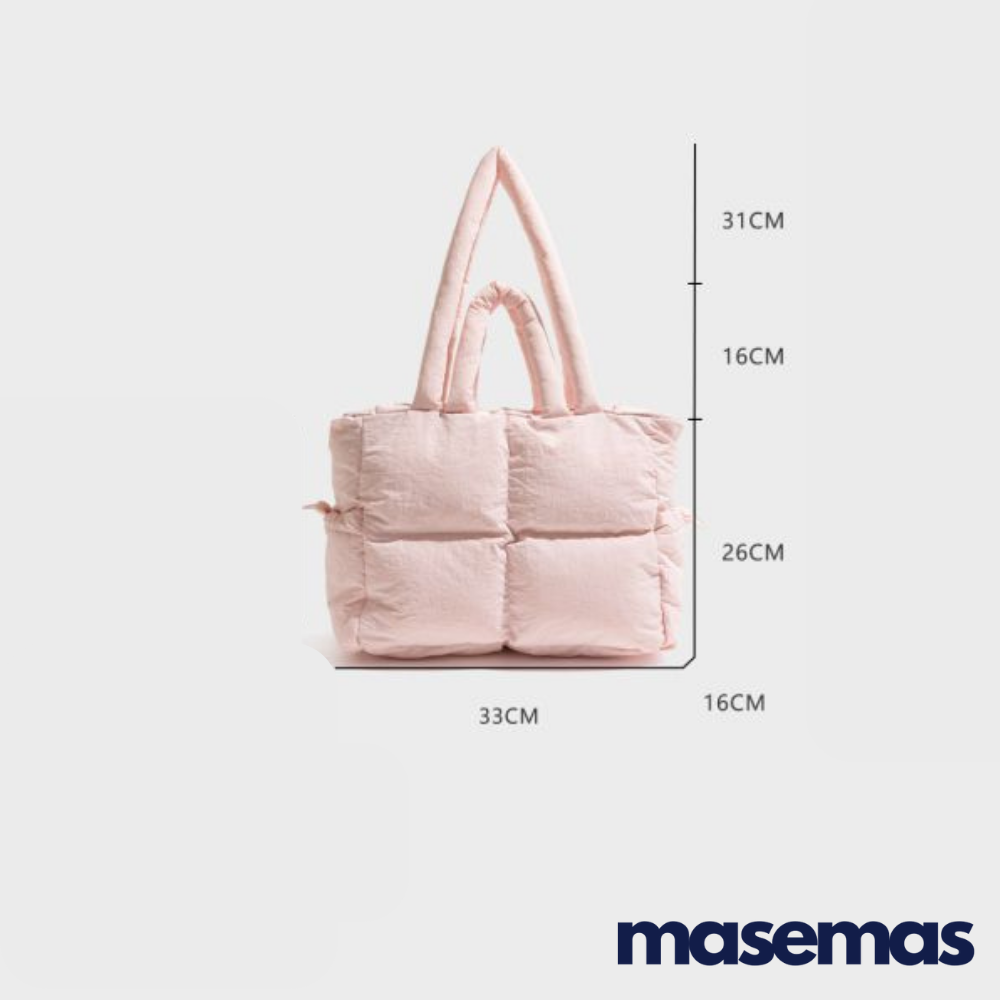 masemas Pamuklu Puf Bavul Çanta