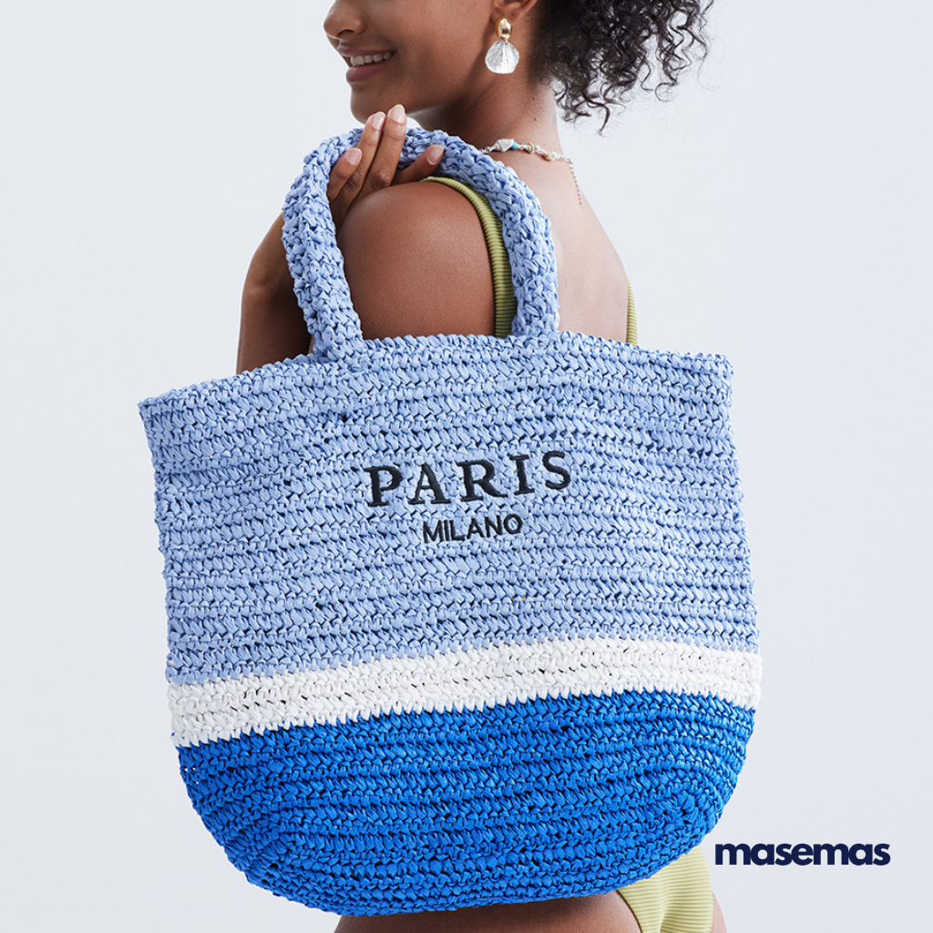 masemas Paris Hasır Örgü Çanta
